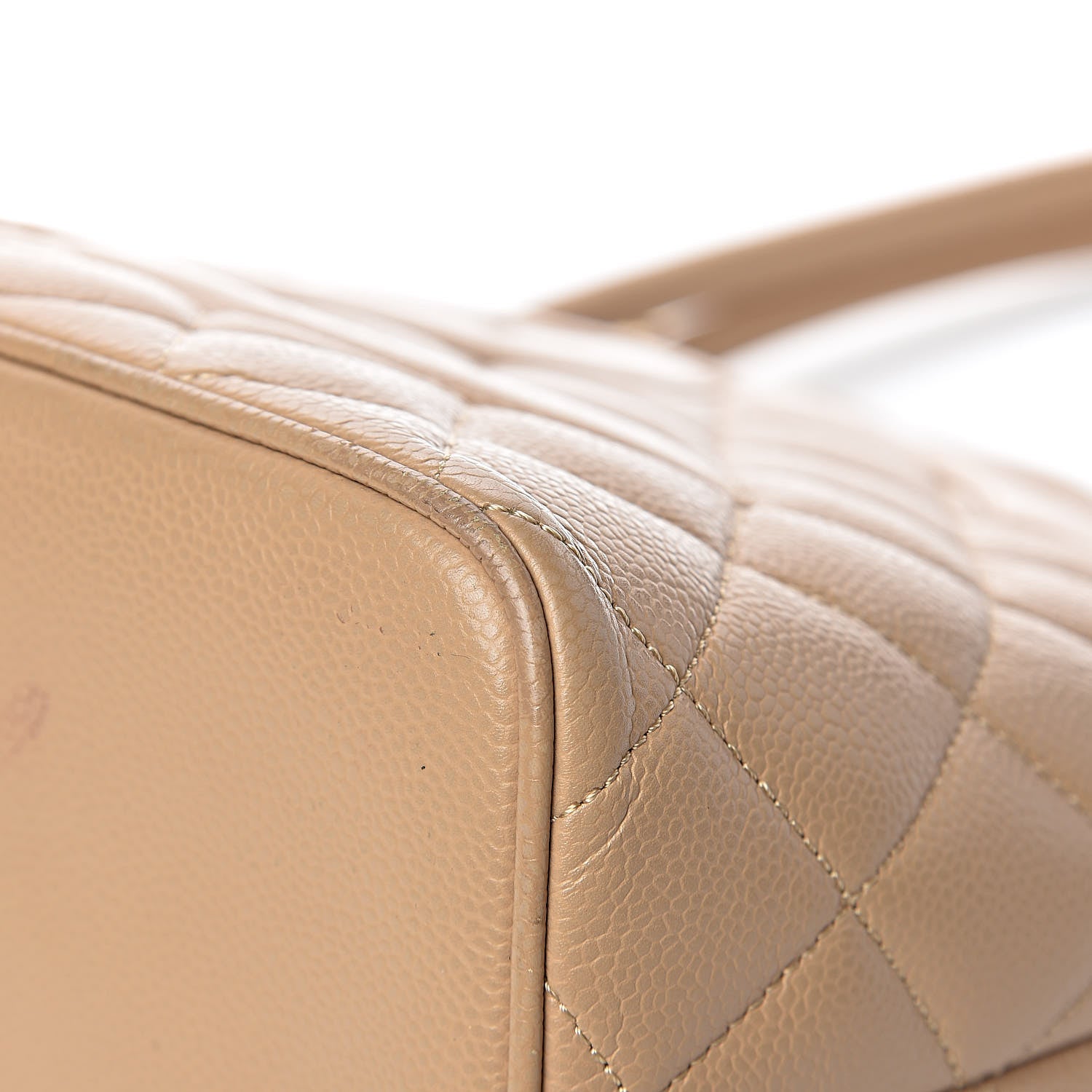 Chanel Caviar Quilted Medallion Tote Beige 16 of 21
