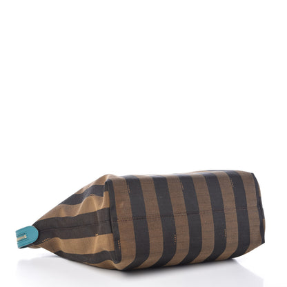 Fendi Pequin Vitello Medium Roll Tote Tobacco Lago 4 of 10