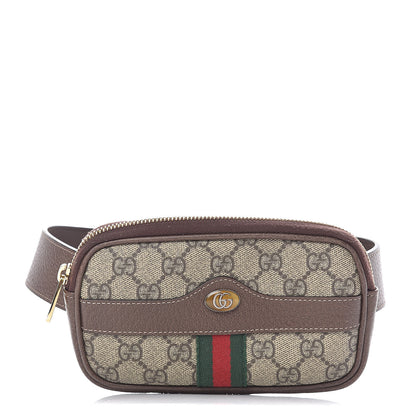 Gucci GG Supreme Monogram Ophidia Belted iPhone Case 95 38 Dark Brown 1 of 11