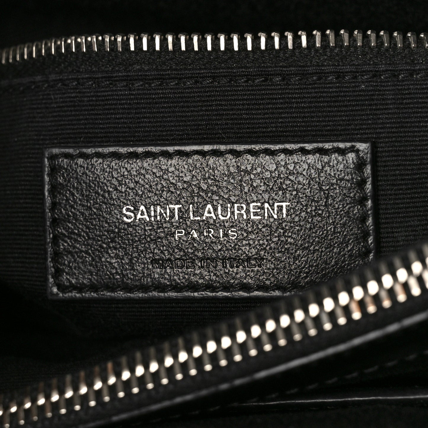 Calfskin Y Quilted Monogram Medium Loulou Satchel Black