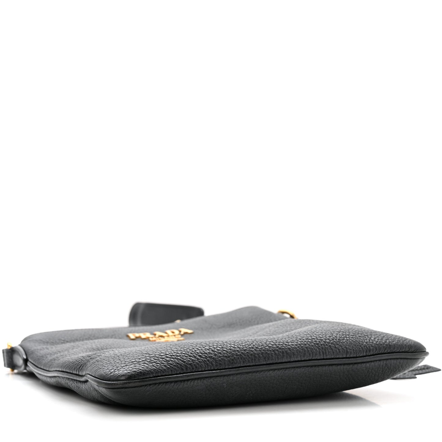 Vitello Daino Crossbody Bag Black