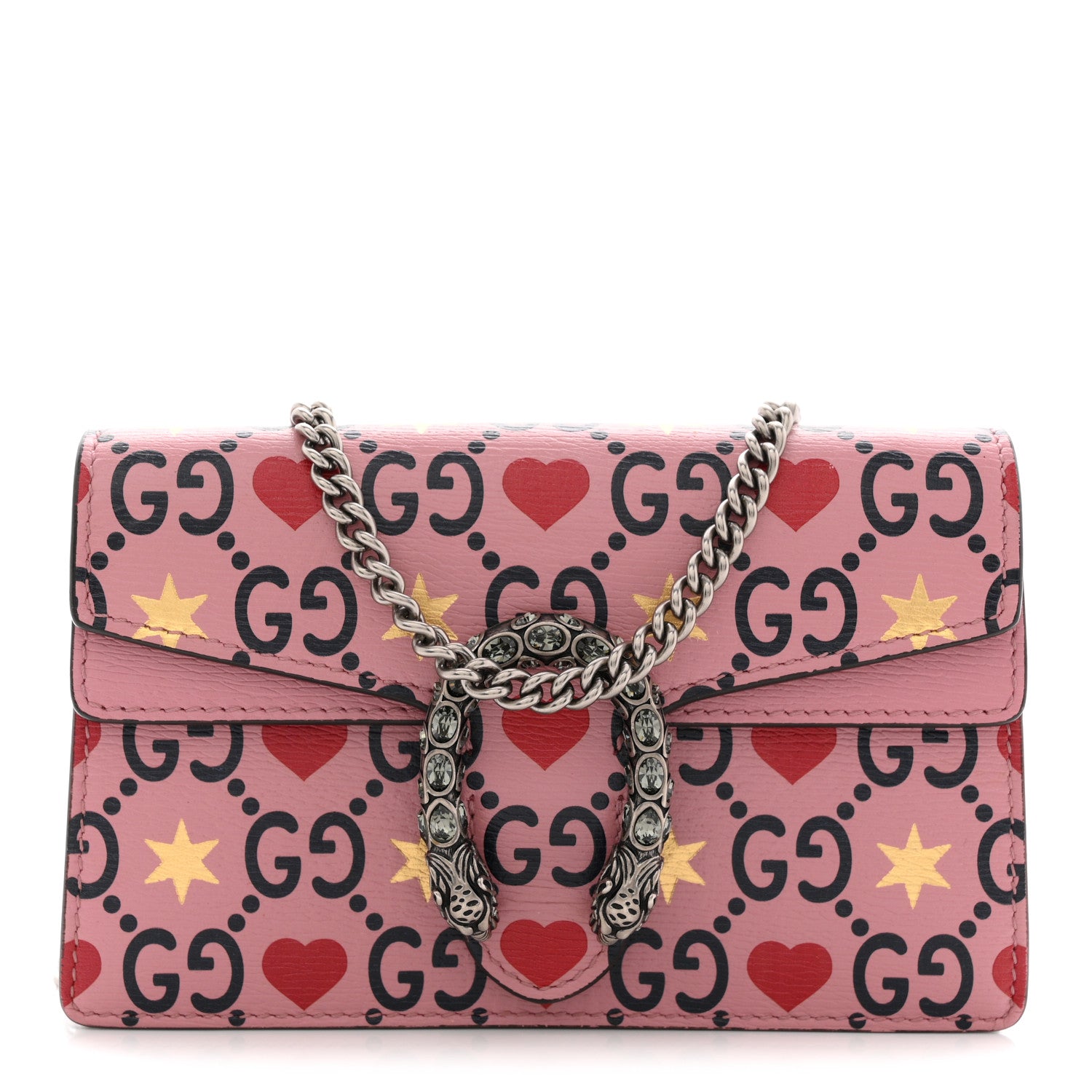 Gucci Calfskin Valentine's Day Exclusive Super Mini Dionysus Shoulder Bag 1 of 11