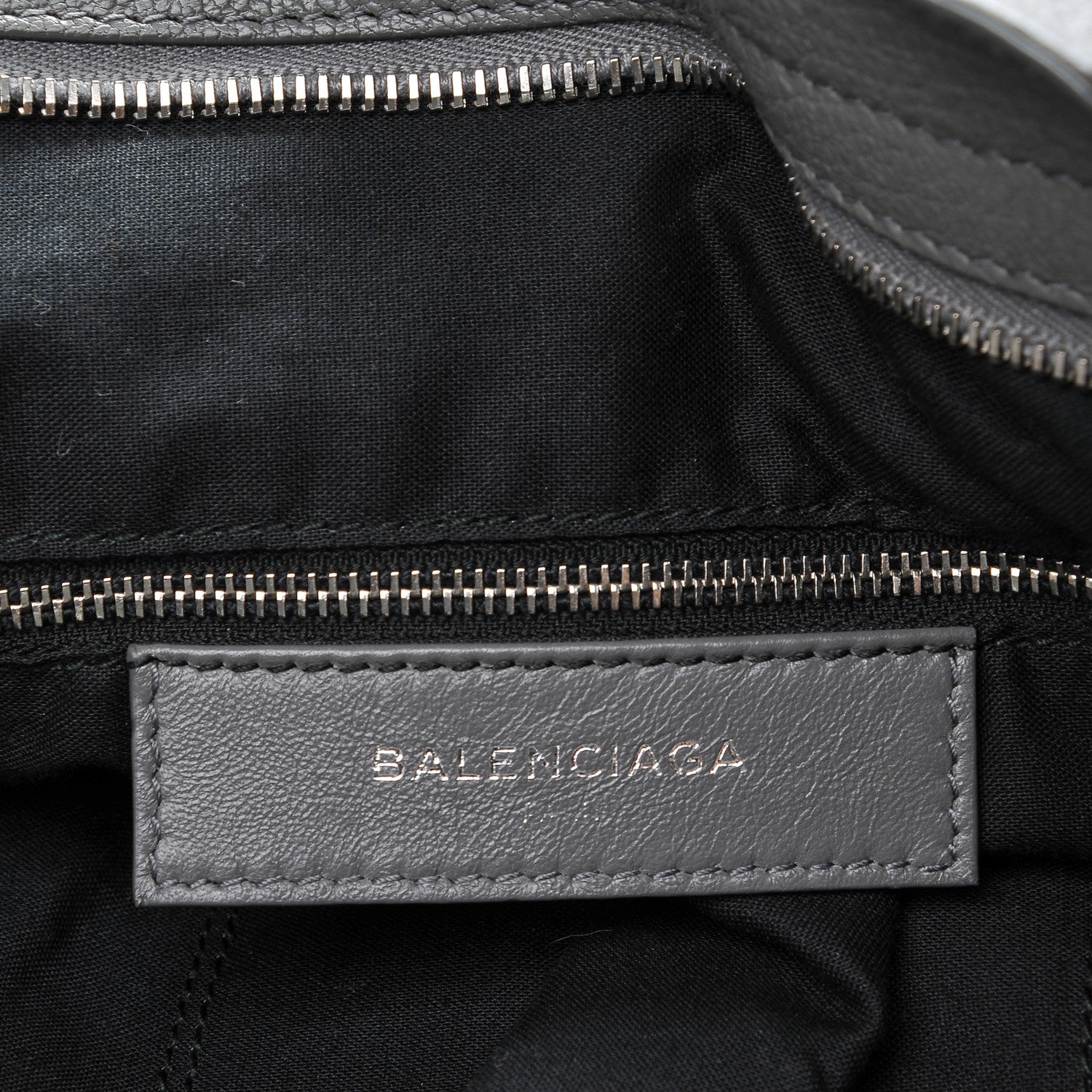 Balenciaga Chevre Silver Metallic Edge Hardware Velo Gris Acier 6 of 7