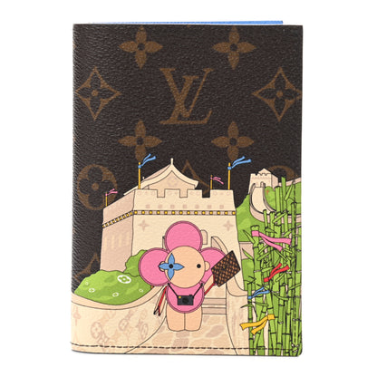 Louis Vuitton Monogram 2021 Christmas Animation China Passport Cover Myosotis Blue 1 of 6