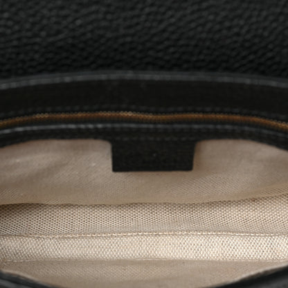 Gucci Pebbled Calfskin Medium Soho Flap Crossbody Black 5 of 8