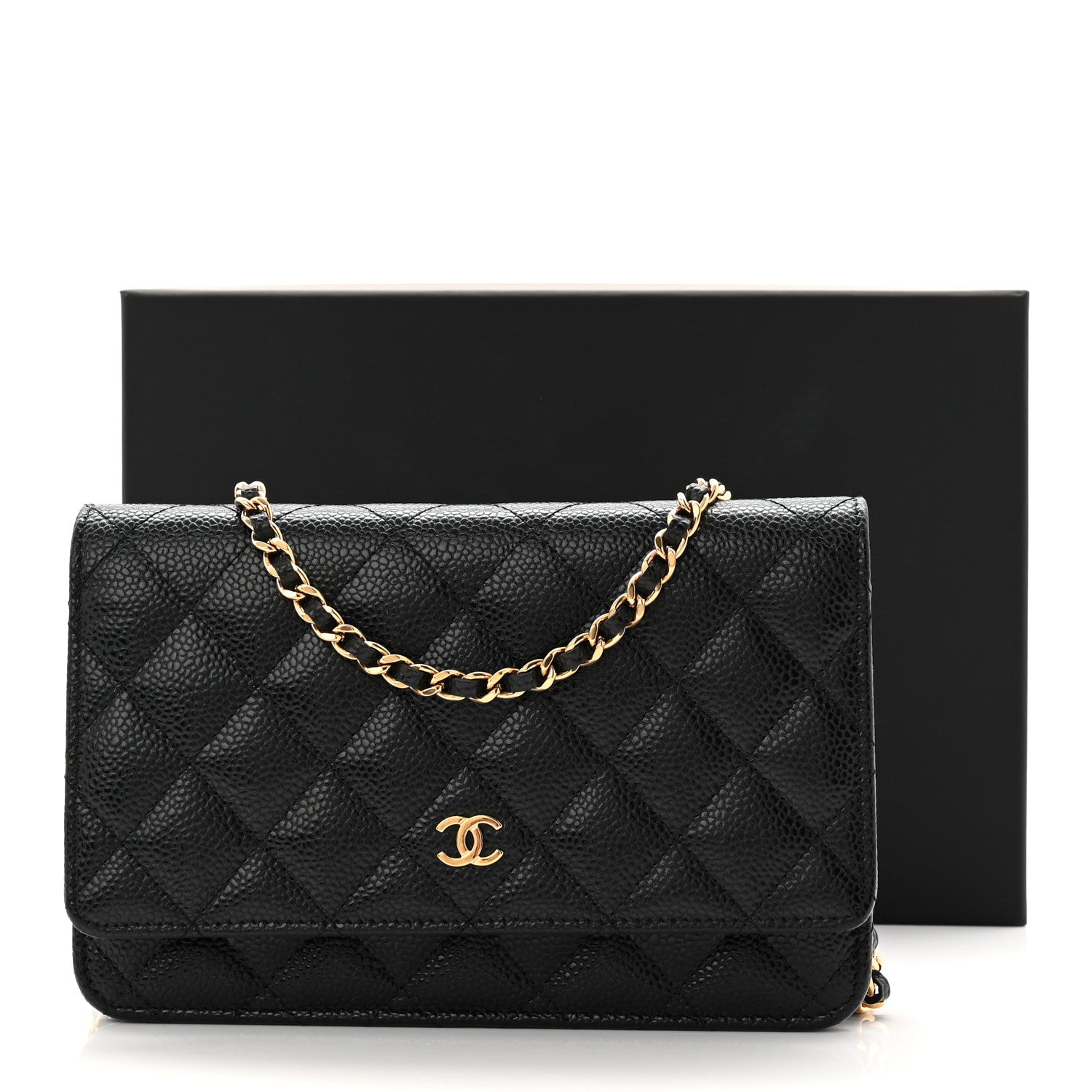 Chanel Caviar Quilted Wallet On Chain WOC Black 22 of 23