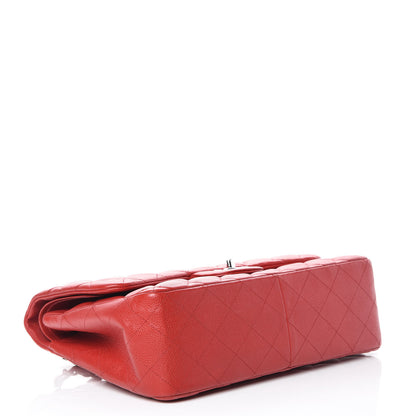 Chanel Caviar Quilted Jumbo Double Flap Red 4 of 12