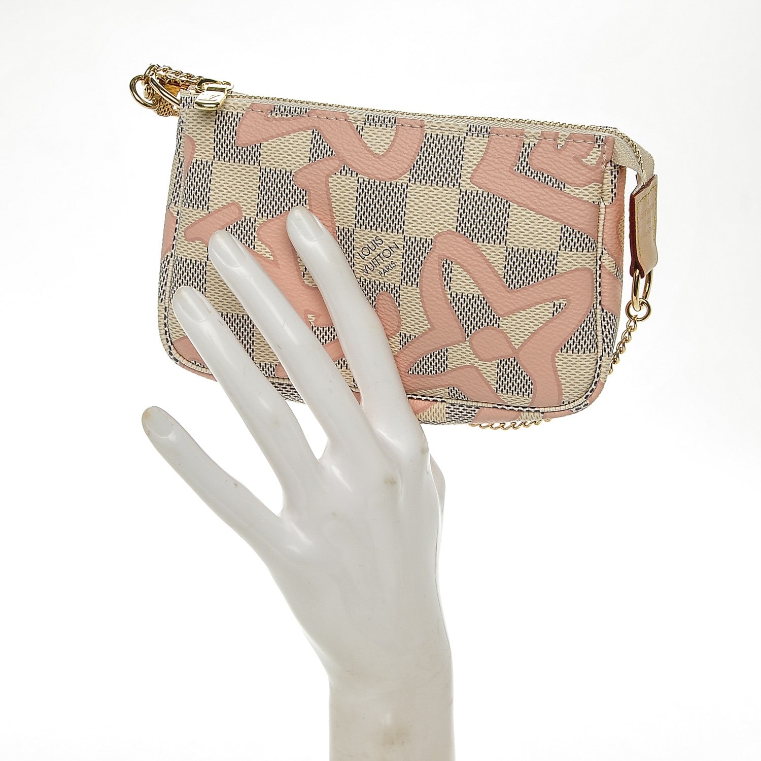 Louis Vuitton Damier Azur Tahitienne Mini Pochette Accessories 2 of 6