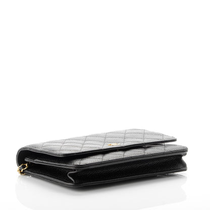 Chanel Caviar Quilted Wallet On Chain WOC Black 4 of 8
