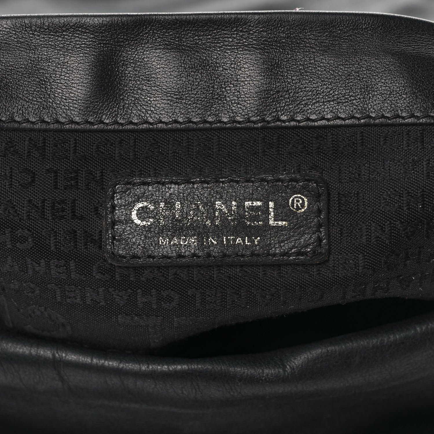 Chanel Calfskin CC Bucket Bag Black 7 of 12