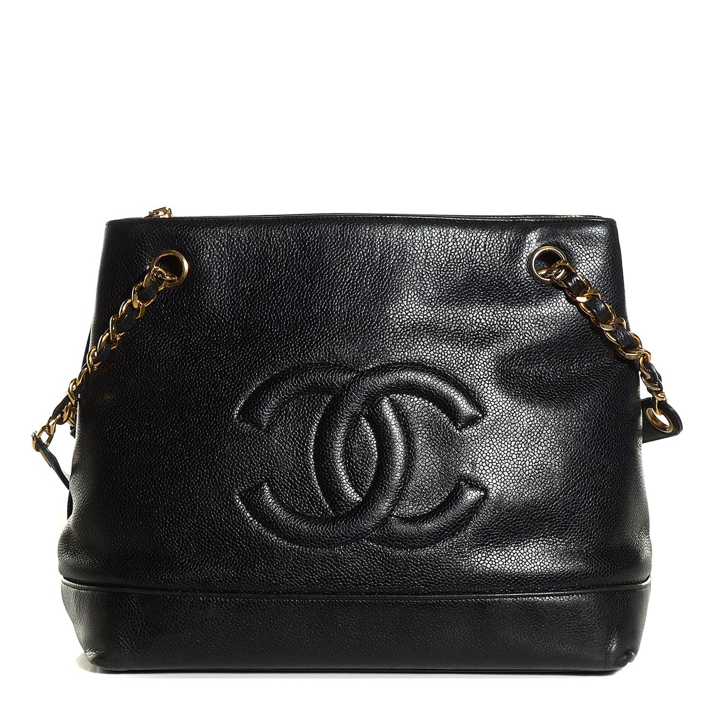 Caviar CC Shoulder Bag Black