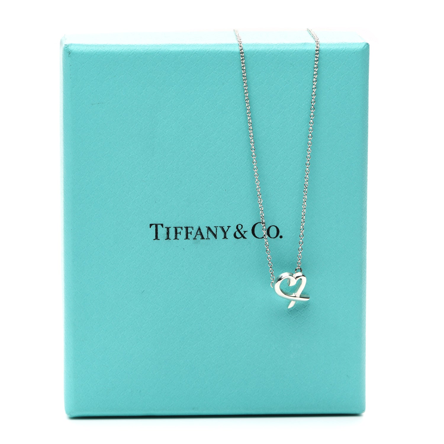 Tiffany Sterling Silver Small Paloma Picasso Loving Heart Pendant Necklace 5 of 5