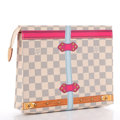 Louis Vuitton Damier Azur Summer Trunks Hawaii Toiletry Pouch 26 3 of 7
