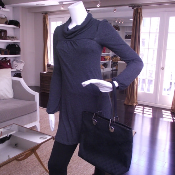 Gucci Monogram Eclipse Tote Black 2 of 13