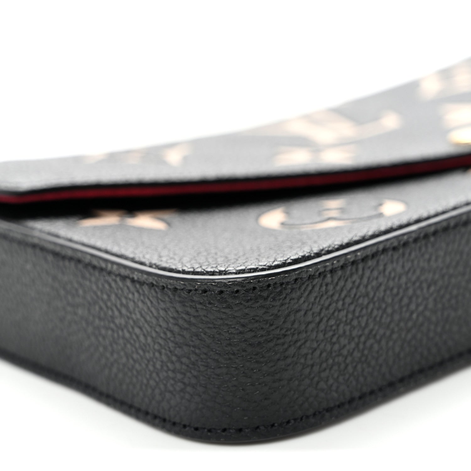 Louis Vuitton Empreinte Monogram Giant Felicie Pochette Black Beige 8 of 9