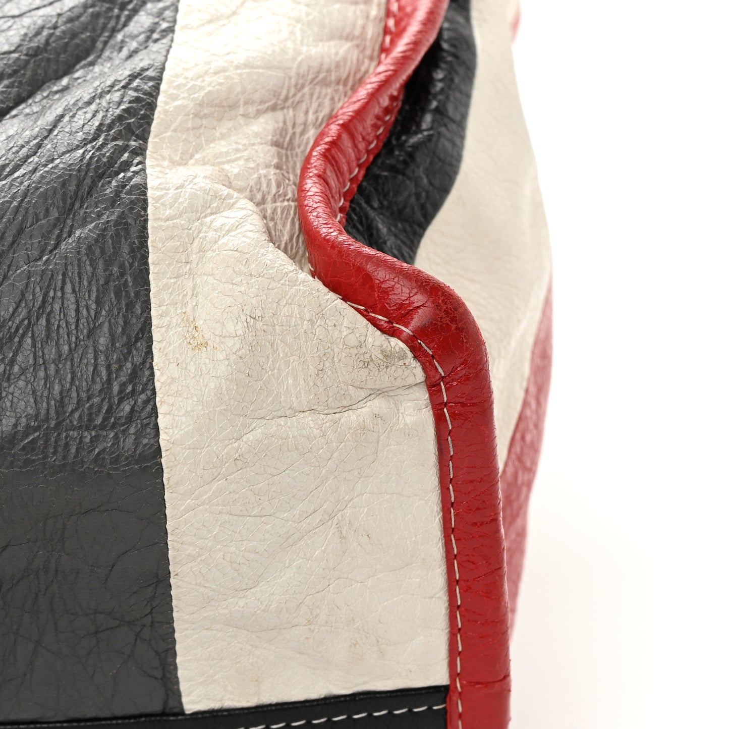Agneau Arena Multicolore Medium Bazar Shopper Tote Grey White Black Red Blue