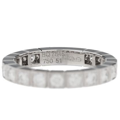 Cartier 18K White Gold Diamond 3mm Lanieres Ring 51 5.75 4 of 4
