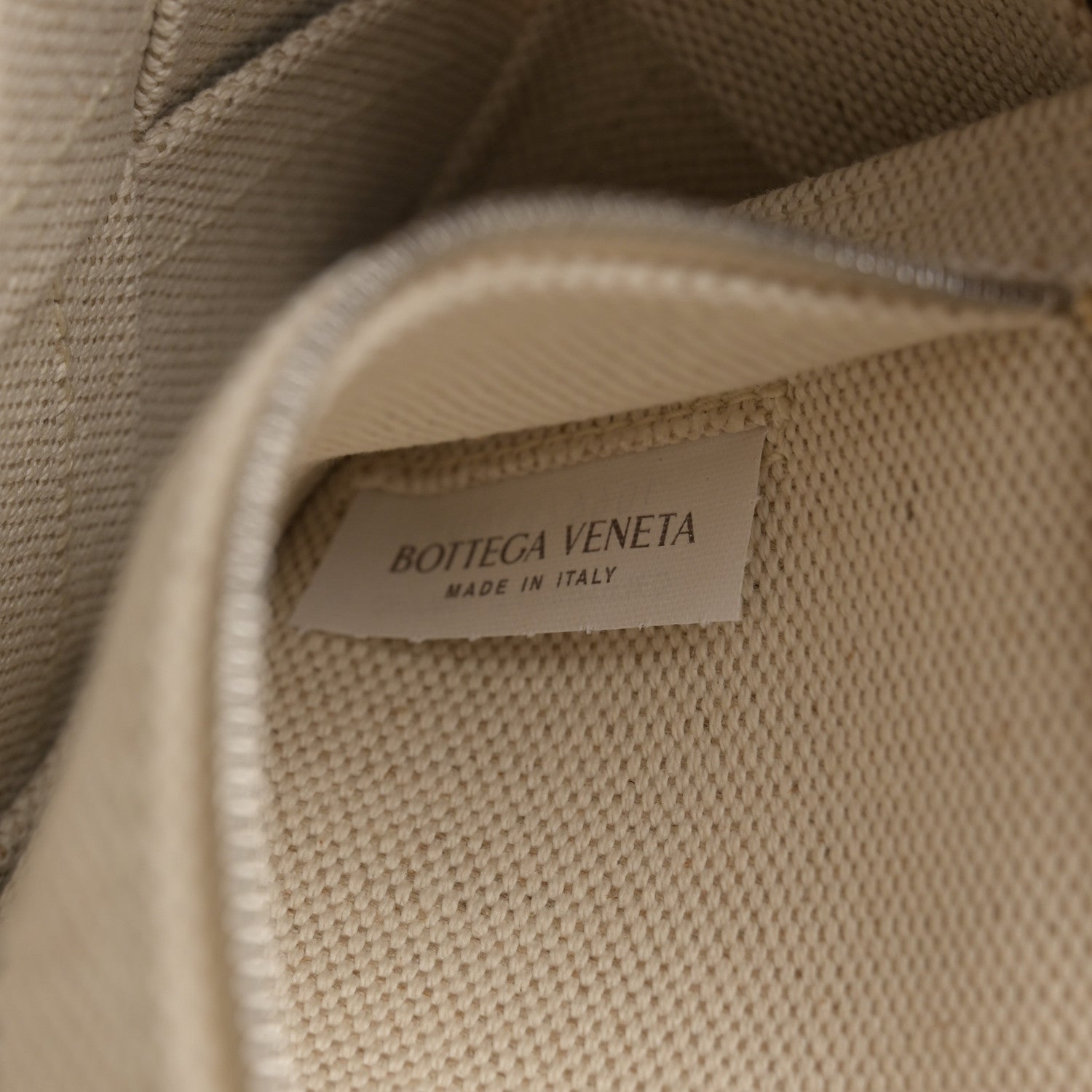 Bottega Veneta Canvas Nappa Maxi Intrecciato Cassette Crossbody Bag Natural Fondant 7 of 12