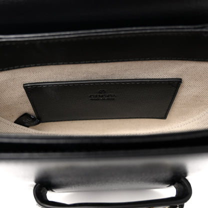 Gucci Azalea Calfskin Mini Horsebit 1955 Rounded Shoulder Bag Black 6 of 10