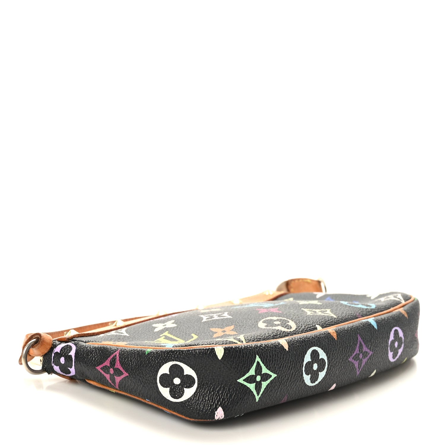Louis Vuitton Monogram Multicolor Pochette Accessories Black 4 of 8