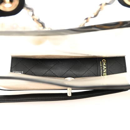 Chanel Lambskin PVC Sand By The Sea Flap With Pearl Strap Black 5 of 10