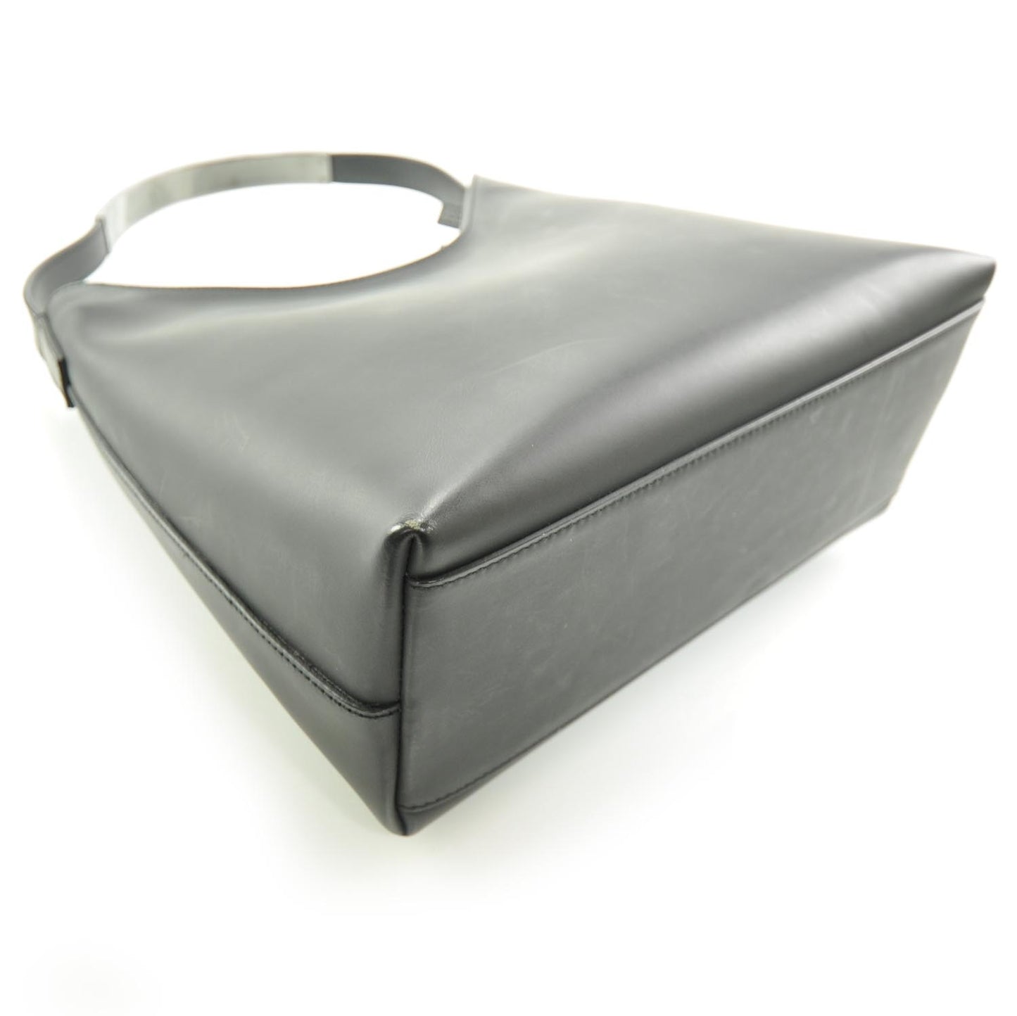 Matte Leather Hobo Black