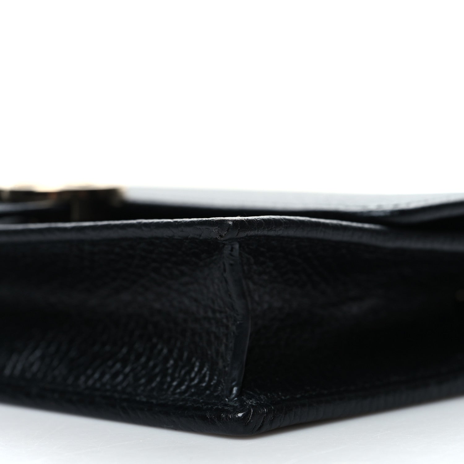 Gucci Dollar Calfskin Interlocking G Chain Wallet Black 10 of 10