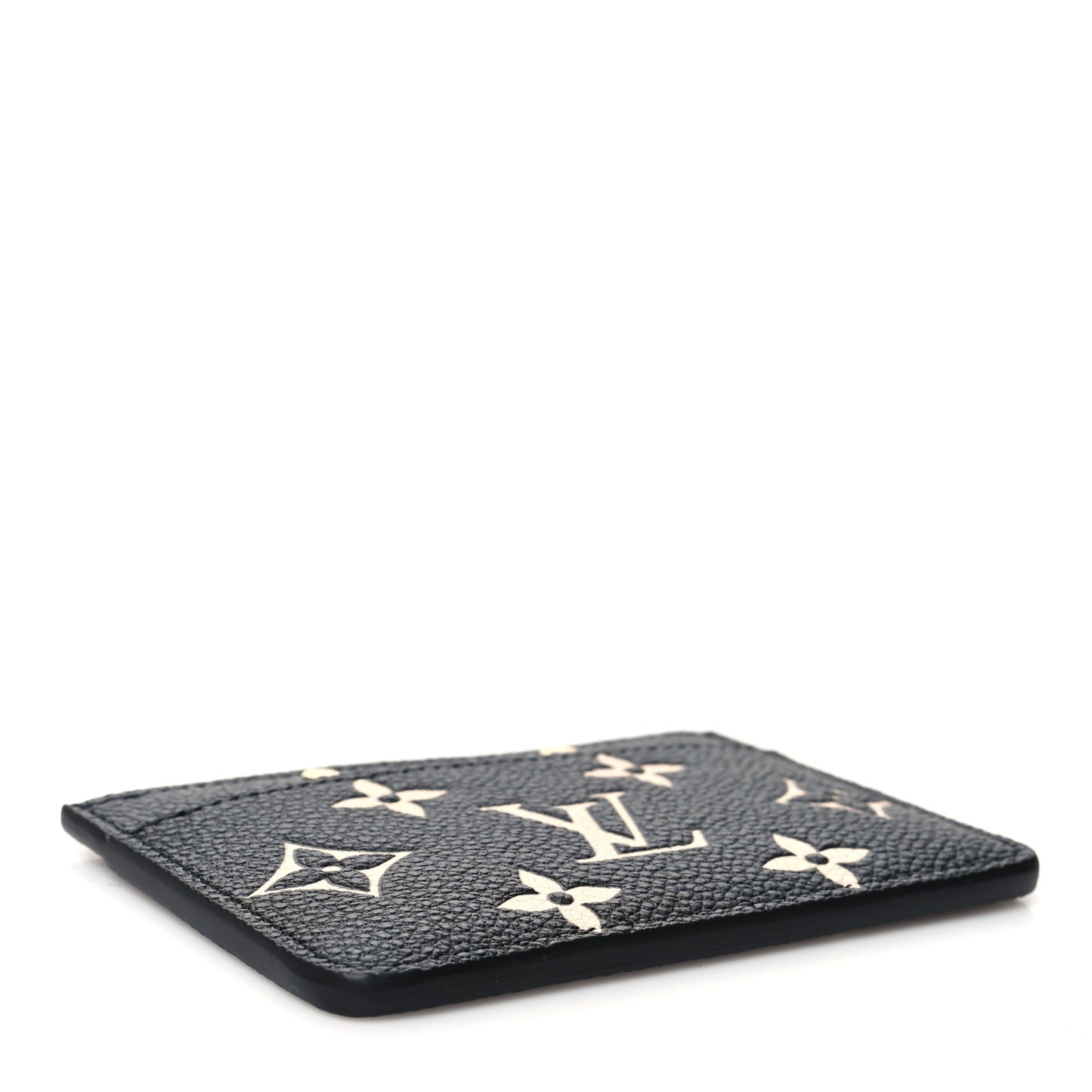 Empreinte Card Holder Black Beige
