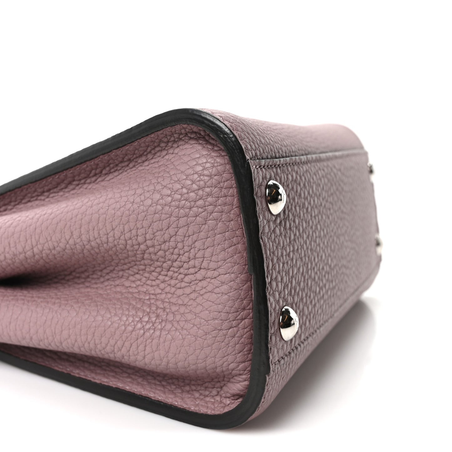Cuoio Romano Selleria Macro Stitchings Mini Peekaboo Iconic Satchel Rose Camelia