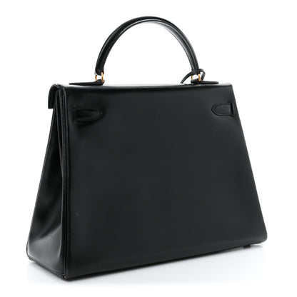 Hermes Box Kelly Retourne 32 Black 3 of 10