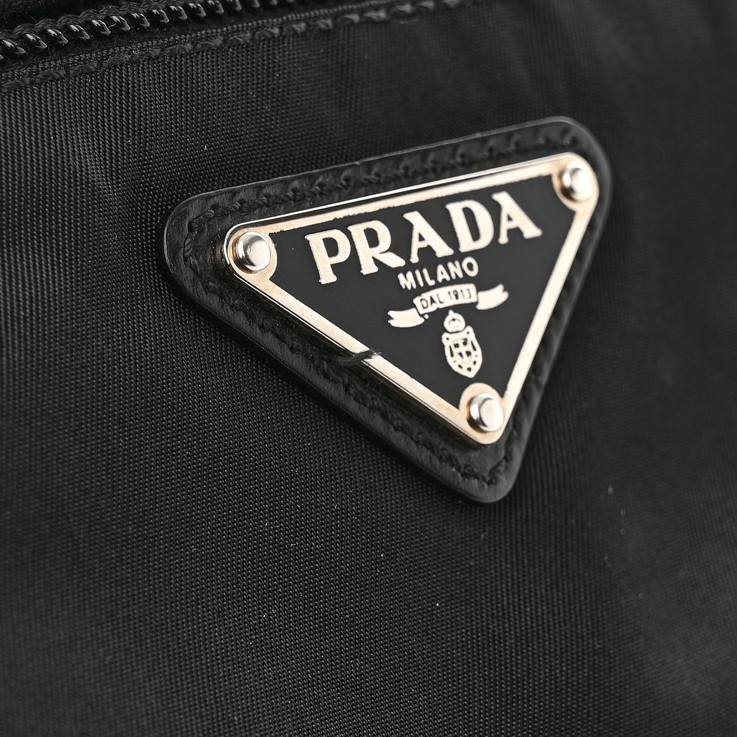 Prada Nylon Vela Flat Messenger Bag Black 10 of 10