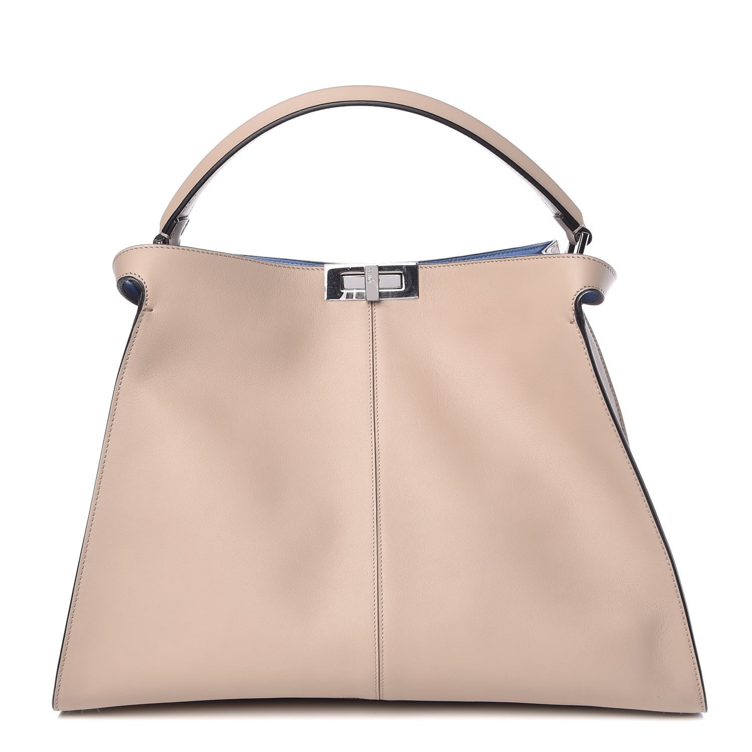 Fendi Vitello Seta Century Large Peekaboo X-Lite Nuvola Black 1 of 10