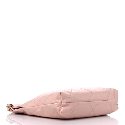 Chanel Shiny Calfskin Quilted Small Chanel 22 Light Pink 5 of 12