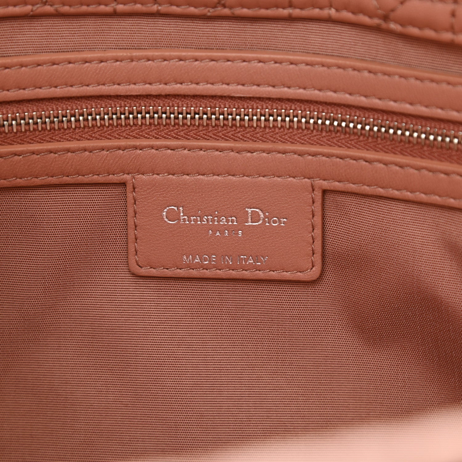 Christian Dior Lambskin Cannage Large Dior Soft Shopping Tote Bois de Rose 6 of 17
