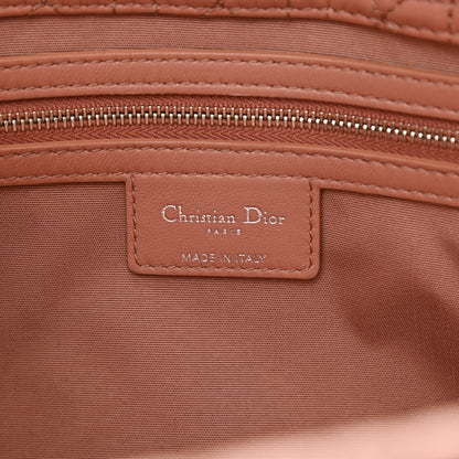 Christian Dior Lambskin Cannage Large Dior Soft Shopping Tote Bois de Rose 6 of 17
