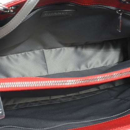 Chanel Caviar Grand Shopping Tote GST Red 6 of 8