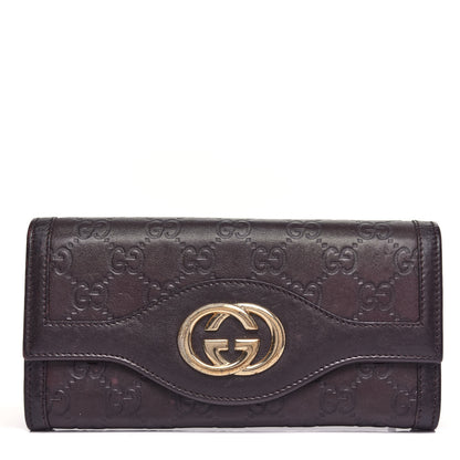Gucci Guccissima Sukey Continental Wallet Purple 1 of 12