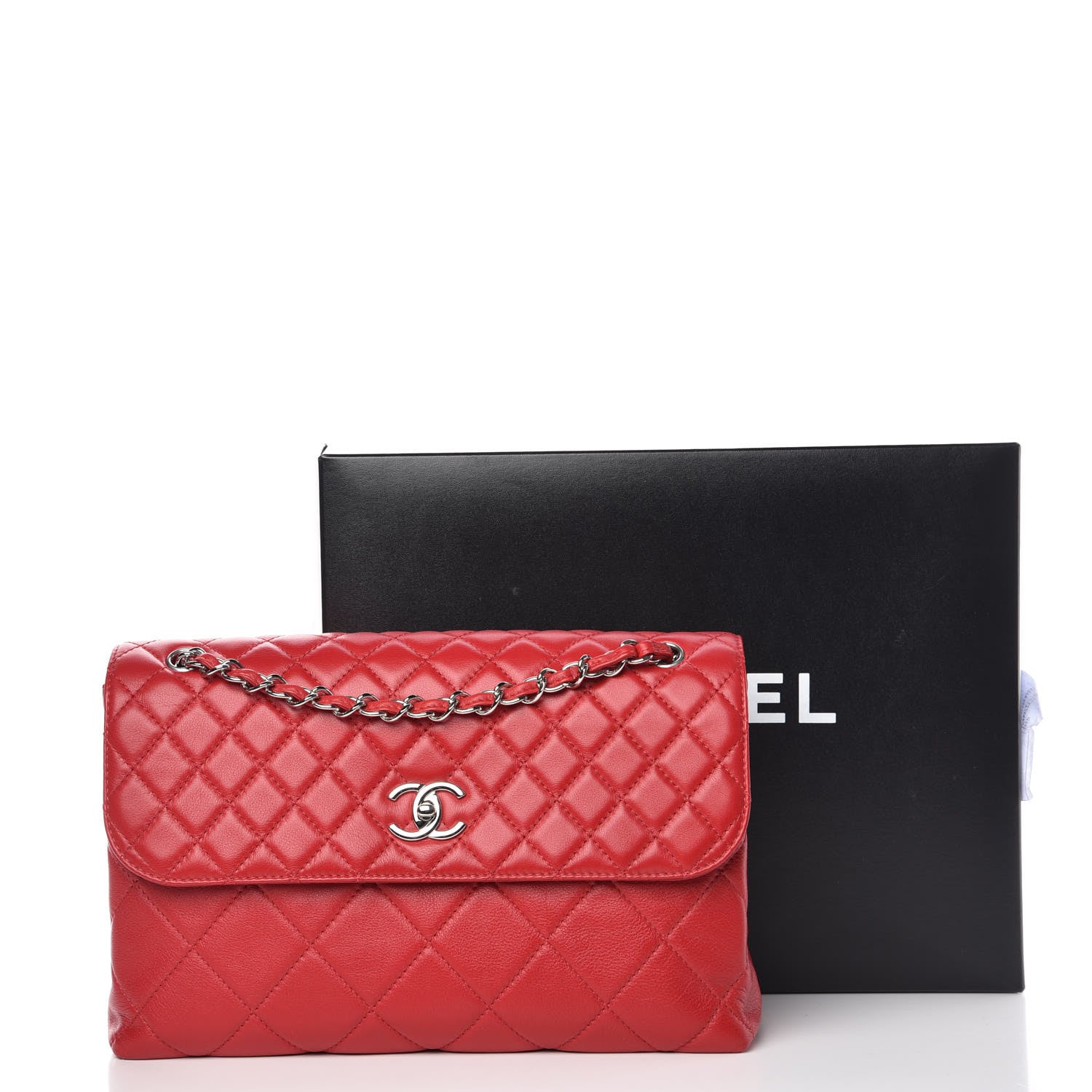 Chanel Calfskin Quilted In The Business Flap Red 10 of 10