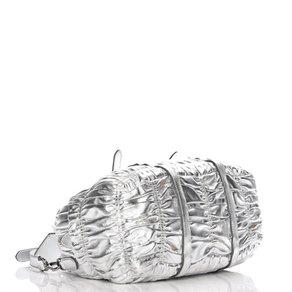 Prada Nappa Gaufre Bowler Argento 5 of 12