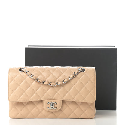 Chanel Caviar Quilted Medium Double Flap Beige 12 of 12