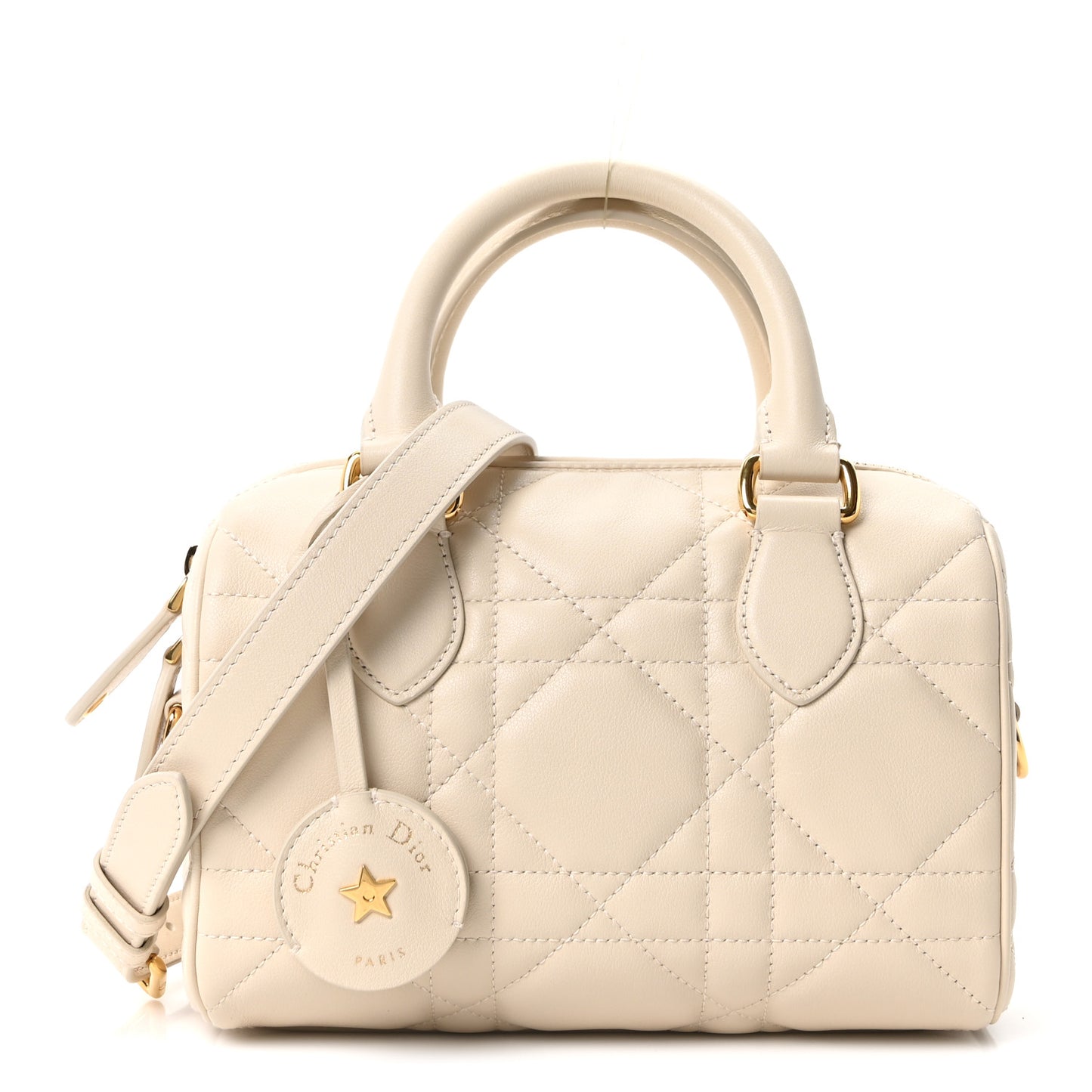 Calfskin Macrocannage Groove 20 Bag Dusty Ivory