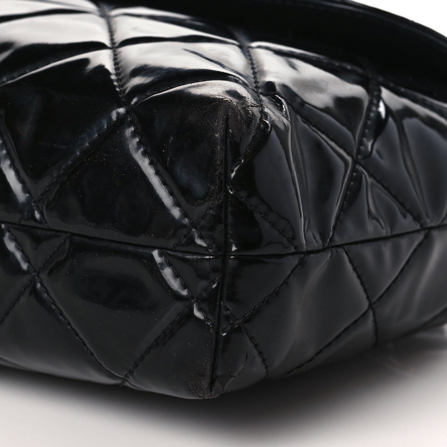 Chanel Vinyl Quilted In the Business Flap Bag Black 9 of 11