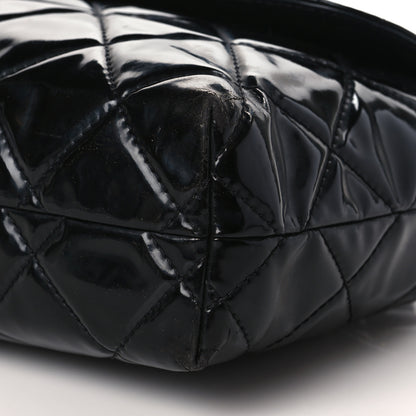 Chanel Vinyl Quilted In the Business Flap Bag Black 9 of 11