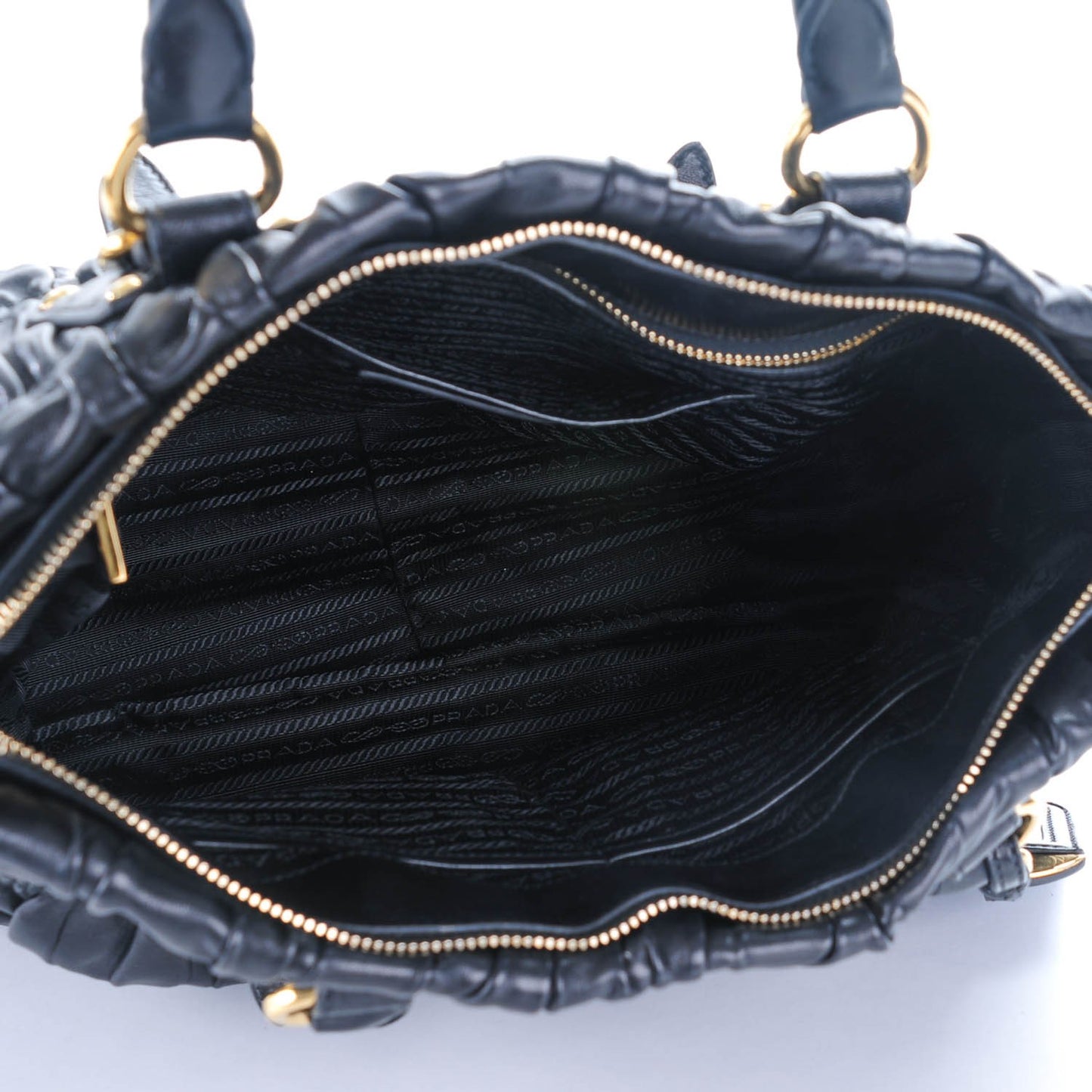 Nappa Gaufre Tote Nero Black
