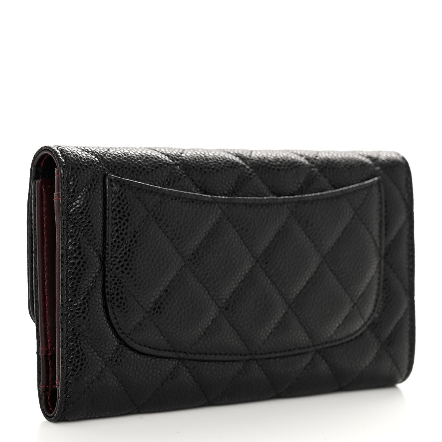 Chanel Caviar Quilted Large Flap Wallet Black 3 of 8