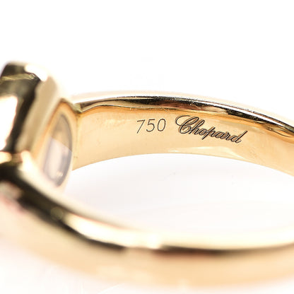 Chopard 18k Yellow Gold Diamond Happy Diamonds Heart Ring 52 6 5 of 5