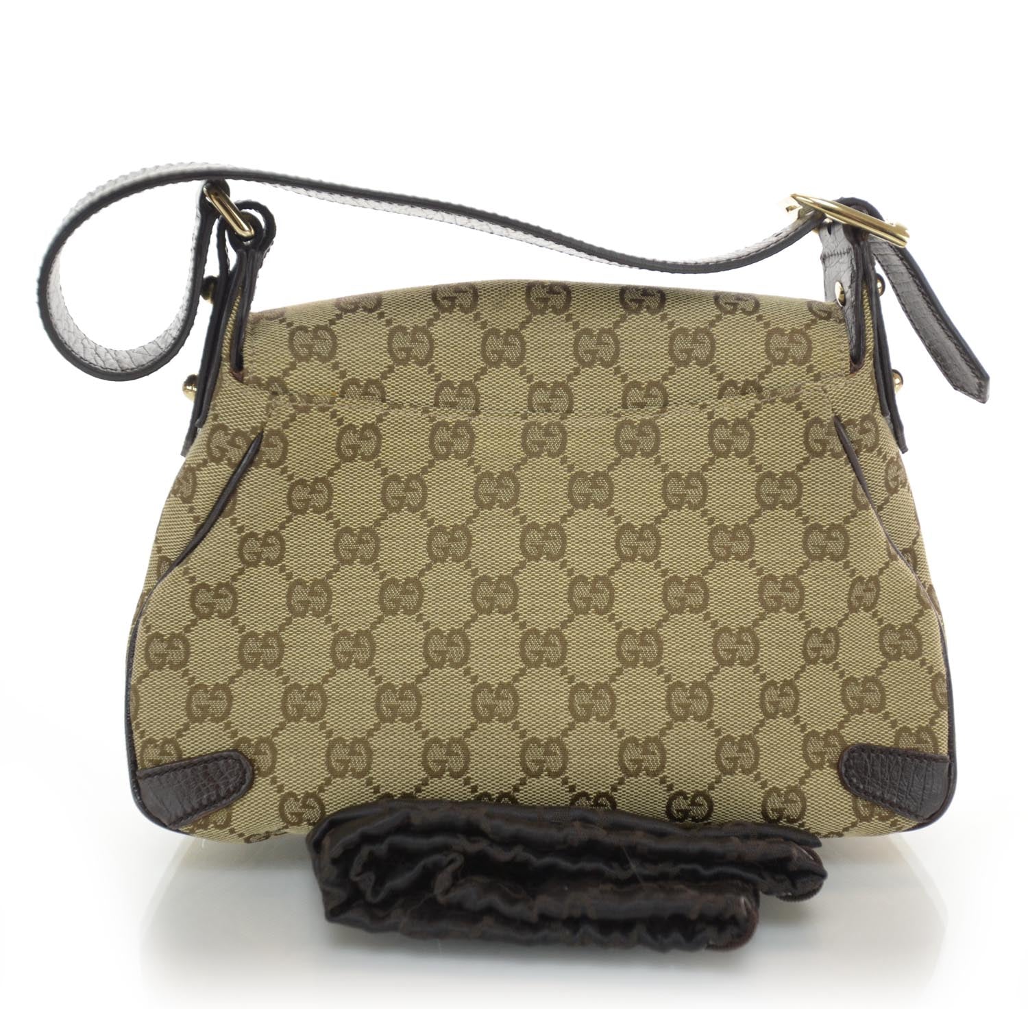 Gucci Monogram Horsebit Flap Bag Ebony 3 of 8