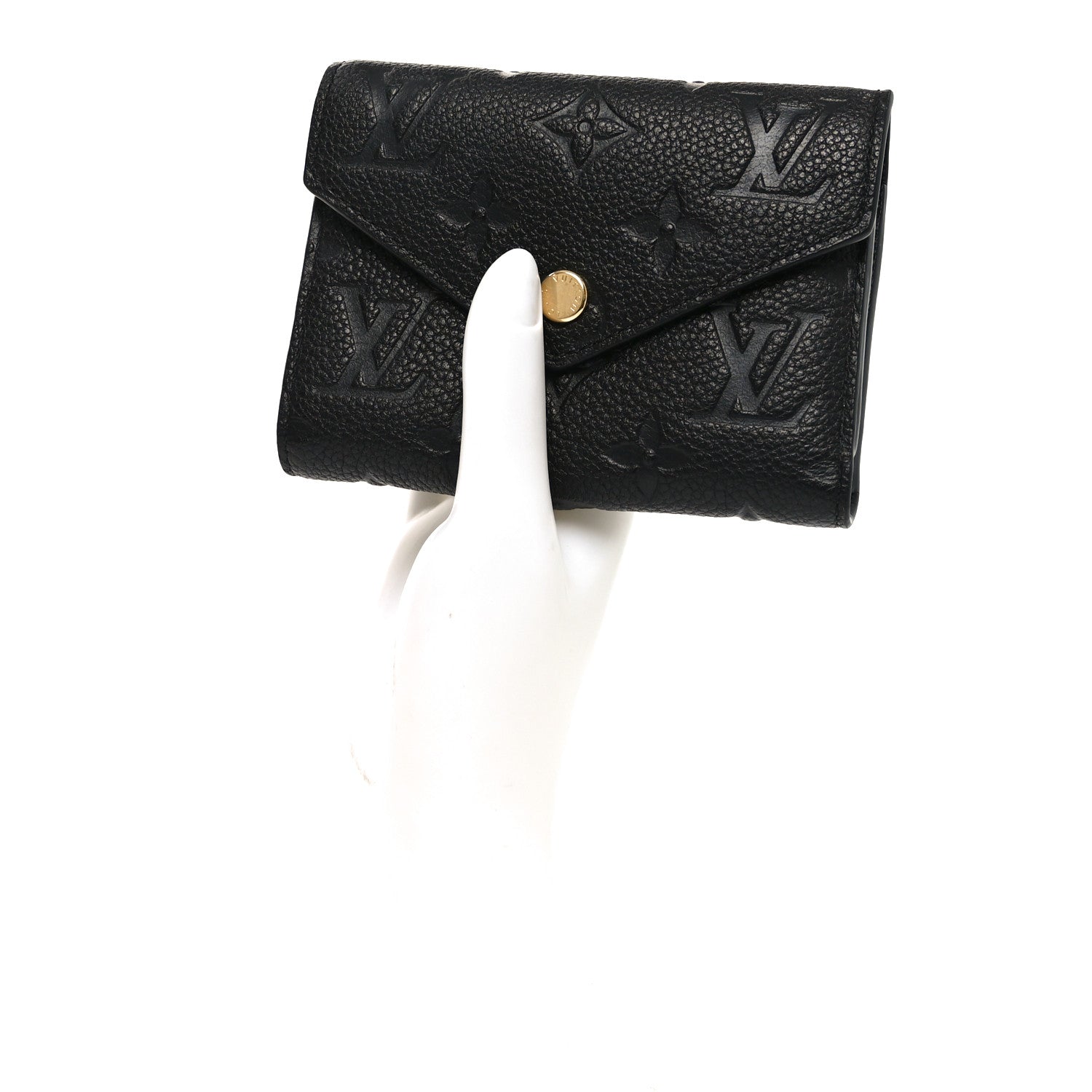 Louis Vuitton Empreinte Victorine Wallet Black 2 of 7