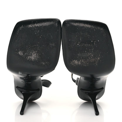 Louis Vuitton Calfskin Signature Ankle Strap Sandals 41 Black 5 of 9