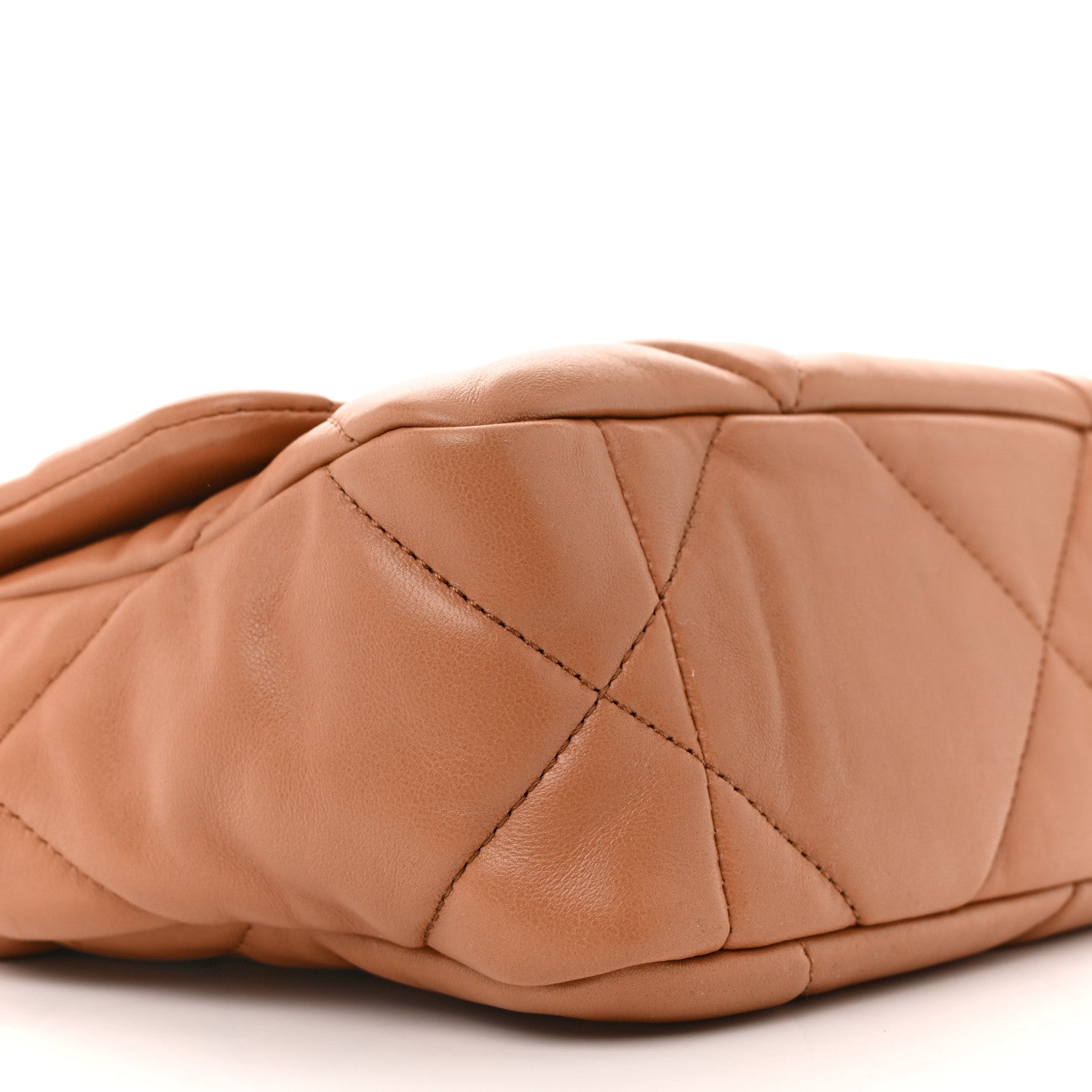 Chanel Lambskin Quilted Medium Chanel 19 Flap Brown 9 of 10